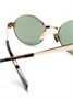 Saint Laurent Eyewear солнцезащитные очки 692 в овальной оправе, золотистый 15825303