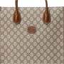GUCCI Переплетенный холщовый кожаный наплечный рюкзак кроссбоди сумка мужская эбони и коричневый 27944855