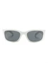 Prada Eyewear солнцезащитные очки с логотипом, белый 15670853