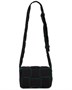 Сумка Small Padded Cassette Bottega Veneta, цвет Black & Parakeet 20095090