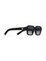 Prada Eyewear солнцезащитные очки в прямоугольной оправе с логотипом, черный 10035840