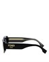 Fendi Овальные солнцезащитные очки Fendi Roma, 52 мм, черный 19900555