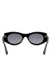 Fendi Овальные солнцезащитные очки Fendi Roma, 52 мм, черный 19900555