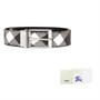 Ремень мужской кожаный Burberry, серый / белый 14017634