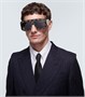 Солнцезащитные очки-оверсайз с узором gg Gucci, черный 5937533
