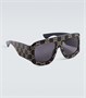 Солнцезащитные очки-оверсайз с узором gg Gucci, черный 5937533