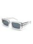 Prada Eyewear солнцезащитные очки Symbole в прямоугольной оправе, серый 15669808
