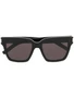 Saint Laurent Eyewear солнцезащитные очки в квадратной оправе, черный 15825848