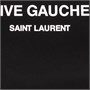 SAINT LAURENT Сумка-шоппер Rive Gauche из холста и телячьей кожи 28012155
