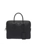 Рабочая сумка из кожи Saffiano Prada, черный 25352420