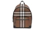 Burberry Кожаный рюкзак унисекс темный березовый коричневый с разноцветной клеткой 27896149