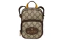GUCCI Унисекс мини-сумка через плечо из телячьей кожи с нео-винтажным принтом 27946088