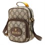GUCCI Унисекс мини-сумка через плечо из телячьей кожи с нео-винтажным принтом 27946088