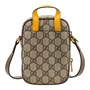 GUCCI Унисекс мини-сумка через плечо из телячьей кожи с нео-винтажным принтом 27946088