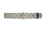 Ремень кожаный Gucci Blondie мужской, бежевый / синий 14000863