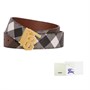 Ремень мужской Burberry, серо-черный / коричневый 14021085