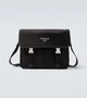 Сумка через плечо с отделкой из кожи Re-Nylon Prada, черный 25627684