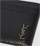 Кожаная визитница Saint Laurent, черный 5937248