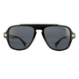 Черные, серые поляризованные солнцезащитные очки Aviator VE2199 Versace, черный 11188226