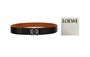 Мужской кожаный ремень LOEWE Anagram, Черный/коричневый (оригинальная коробка) 11423343