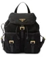Маленький рюкзак Re-Nylon Prada, черный 20522816
