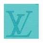 LOUIS VUITTON Кожаный чехол для наушников с плетеными вставками мужской бирюзовый 27974885