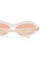 Солнцезащитные очки Prada Eyewear в байкерской оправе, белый 18038223