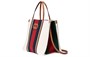 GUCCI Хлопковая сумка-шоппер из холста с кожаными вставками среднего размера мужская наплечная сумка через плечо 27943570