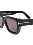 TOM FORD Eyewear солнцезащитные очки FT1154 в квадратной оправе, черный 15666733