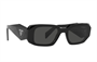 PRADA Прямоугольные солнцезащитные очки, Black 28008237