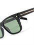 Prada Eyewear солнцезащитные очки в квадратной оправе, черный 15669909