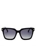 Поляризованные квадратные солнцезащитные очки Selby, 54 мм Tom Ford, цвет Black 6765199