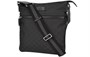 Сумка men's logo leather logo stripe webbing shoulder strap nylon shoulder messenger bag black Gucci, черный 21158875