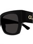 Солнцезащитные очки с логотипом Gucci Eyewear, черный 23793309