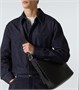 Путешественник Маленькая кожаная сумка через плечо Intreccio Bottega Veneta, Black-Silver 25641267