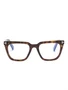 TOM FORD Eyewear очки TF5963B в квадратной оправе, коричневый 15665385