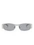 Солнцезащитные очки SL 738 Saint Laurent Eyewear, серебряный 20523150