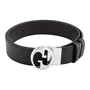 GUCCI Мужской кожаный ремень, Black Brown 27945290