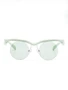 Prada Eyewear солнцезащитные очки в круглой оправе, зеленый 15670106