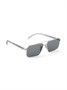 Prada Eyewear солнцезащитные очки с прямоугольной оправой и двойной перемычкой, серебристый 15670921