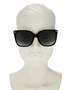 Квадратные солнцезащитные очки, 57 мм Gucci, цвет Black 6761809