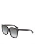 Квадратные солнцезащитные очки, 57 мм Gucci, цвет Black 6761809
