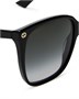 Квадратные солнцезащитные очки, 57 мм Gucci, цвет Black 6761809