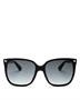 Квадратные солнцезащитные очки, 57 мм Gucci, цвет Black 6761809