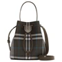 Мини-сумка Burberry бакет кросс-боди унисекс, темно-коричневая 27895799
