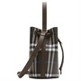 Мини-сумка Burberry бакет кросс-боди унисекс, темно-коричневая 27895799