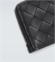 Кошелек из кожи intrecciato Bottega Veneta, черный 5938169