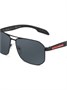 Prada Eyewear солнцезащитные очки-пилоты Linea Rossa, черный 15671055