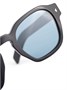 Prada Eyewear солнцезащитные очки в квадратной оправе с логотипом, черный 15670014