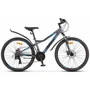 Горный велосипед 26" Stels Navigator 610 MD V050 (рама 14) (ALU рама) Антрацитовый/синий (М) 4801408